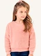 Colorittá - Blusão Infantil Peluciado com Brilho Cinza - variação: Rosa