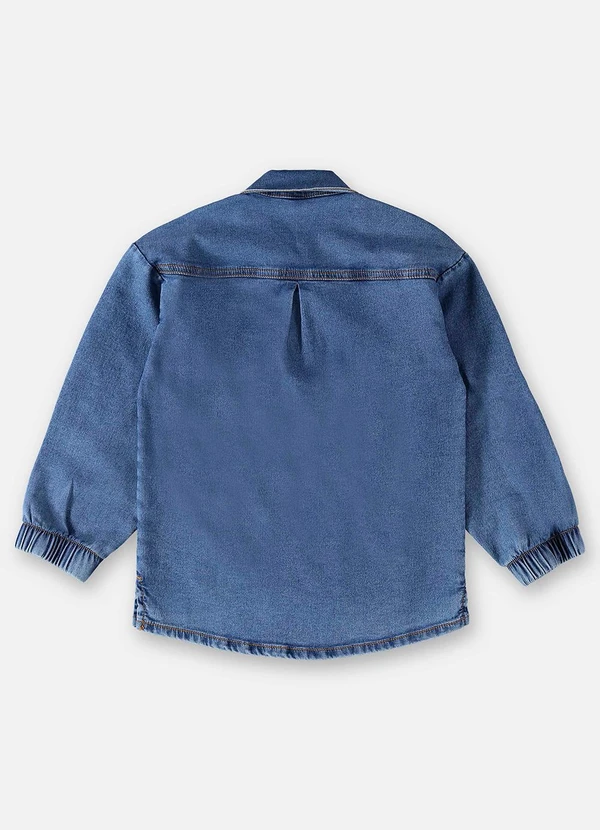 Up Baby - Blusão Jeans Infantil Unissex Azul 6