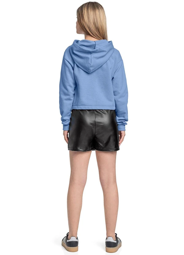 Gloss - Blusão Juvenil em Moletom Azul 4