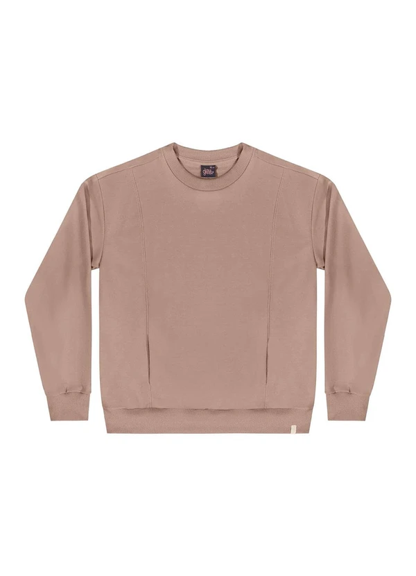 Gloss - Blusão Juvenil em Moletom Marrom 3