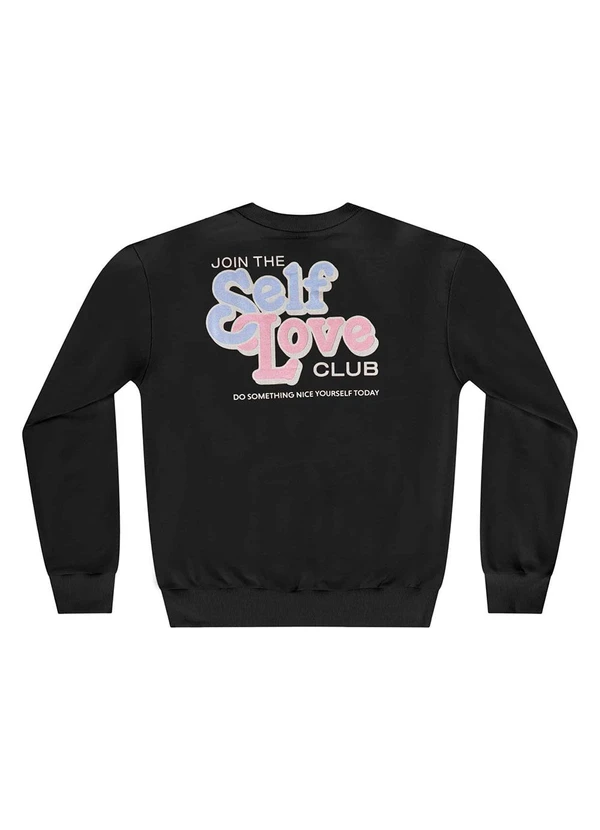 Gloss - Blusão Juvenil em Moletom Preto 6