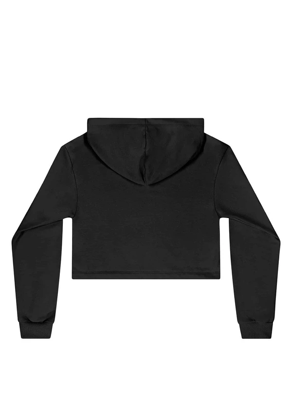 Gloss - Blusão Juvenil em Moletom Preto 6