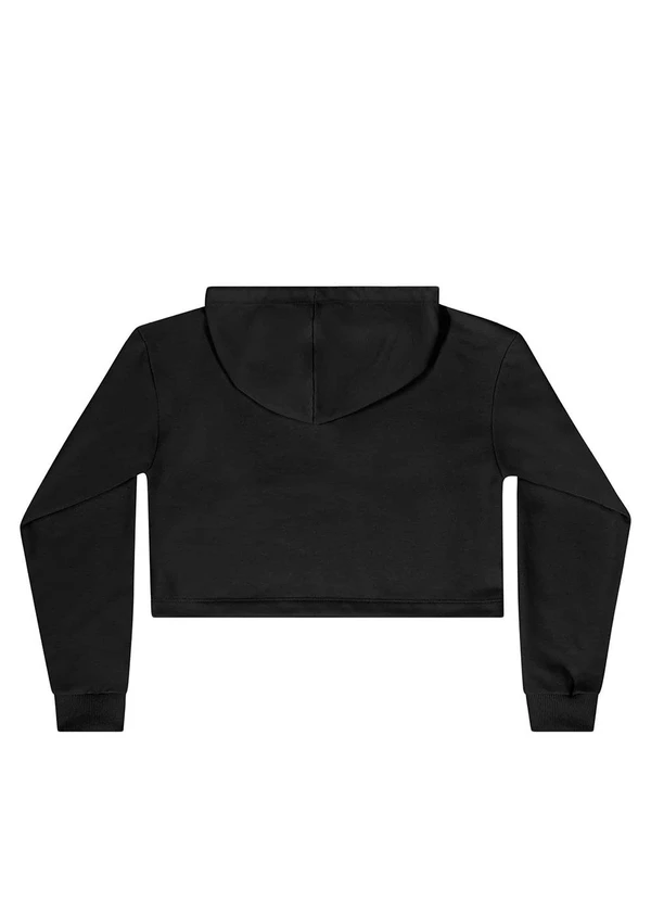 Gloss - Blusão Juvenil em Moletom Preto 2