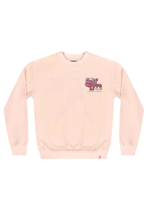 Gloss - Blusão Juvenil em Moletom Rosa 5