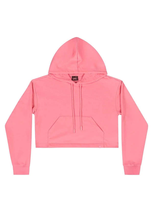 Gloss - Blusão Juvenil em Moletom Rosa