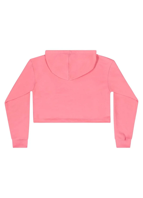 Gloss - Blusão Juvenil em Moletom Rosa 2