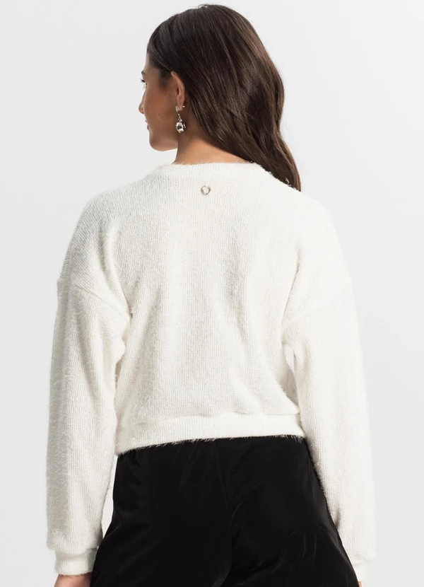 Minty - Blusão Juvenil Feminino em Tricot Bege 2