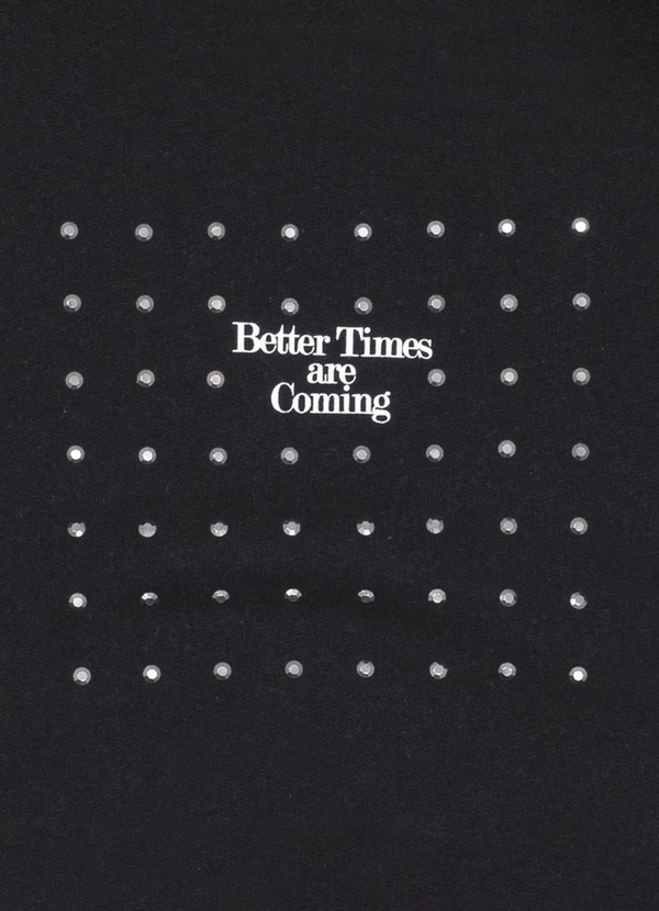 Pulla Bulla - Blusão Juvenil Menina Moletinho Preto 3