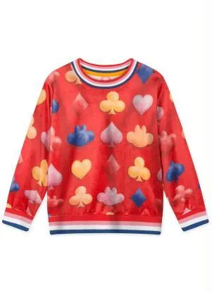 Lilica Ripilica - Blusão Manga Longa Menina Infantil Vermelho - LILICA RIPILICA