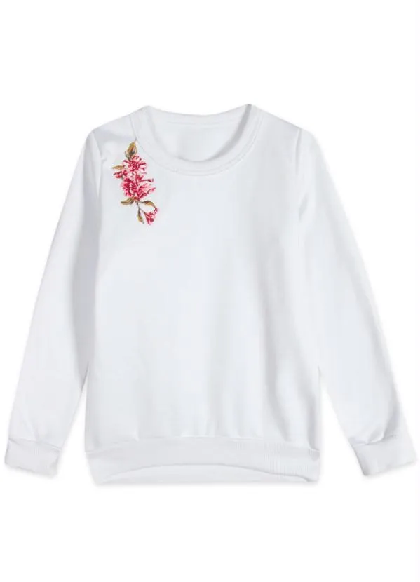 Marisol Play - Blusão Manga Longa Menina Branco