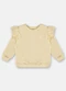 Up Baby - Blusão Menina em Moletom Bege - variação: Amarelo