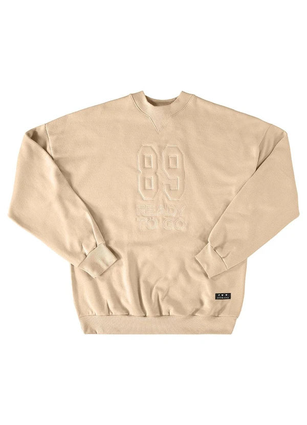 Milli e Nina - Blusão Menina em Moletom Felpado 89 Bege 3