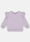 Up Baby - Blusão Menina em Moletom Bege - variação: Roxo
