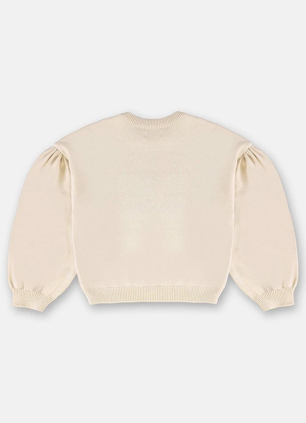 Up Baby - Blusão Menina em Tricot Bege 4