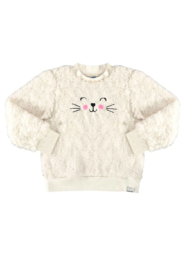 Marlan - Blusão Menina Pelo Carneirinho Bege 3