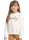 Quimby - Blusão em Molecotton para Menina Marrom - variação: Bege