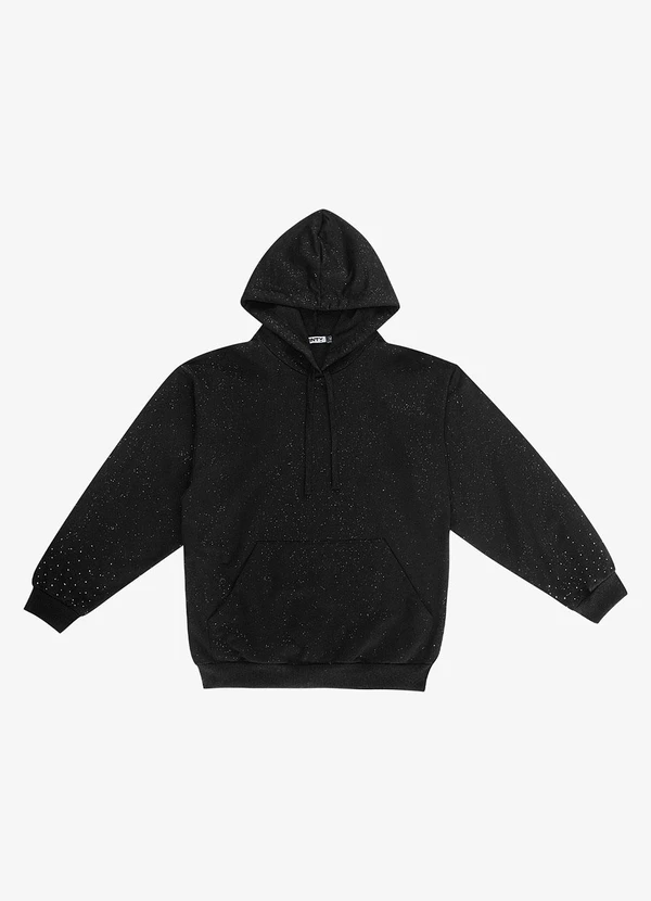 Minty - Blusão Moletom Careca com Capuz  Preto 4