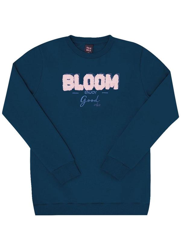 Pulla Bulla - Blusão Moletom Menina Azul 1