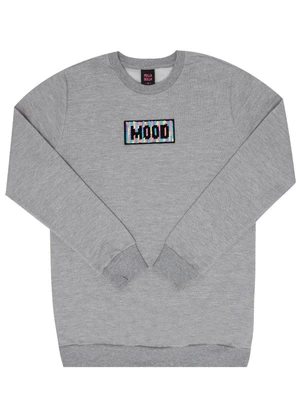 Pulla Bulla - Blusão Moletom Menina Cinza - PULLA BULLA