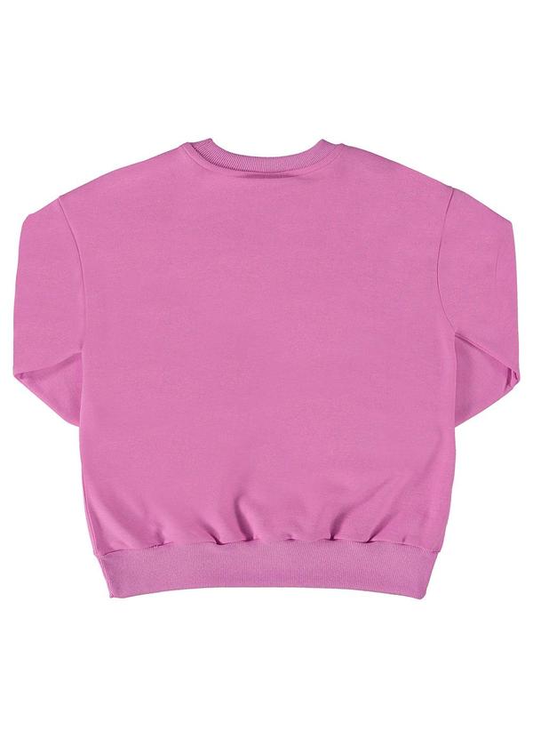 Gloss - Blusão Oversize em Moletom Juvenil Rosa 4