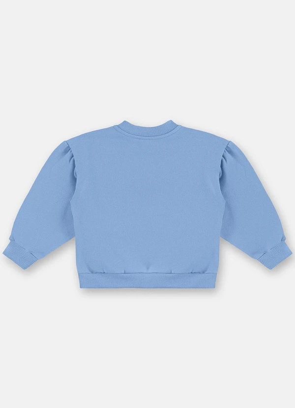 Up Baby - Blusão para Menina em Moletom Azul 4