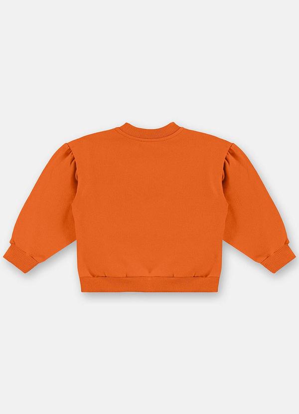 Up Baby - Blusão para Menina em Moletom Laranja 4