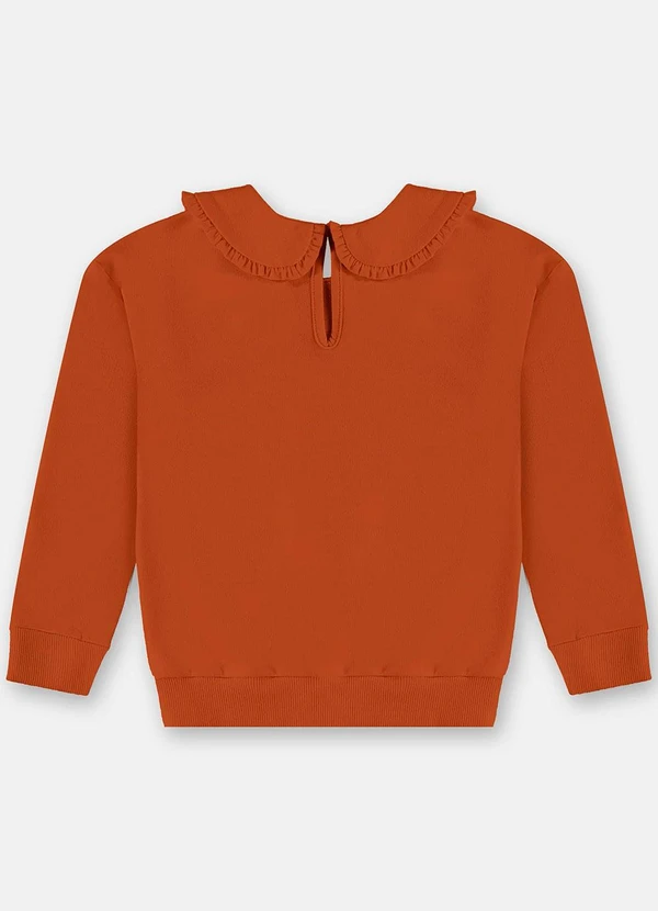 Up Baby - Blusão para Menina em Moletom Marrom 4