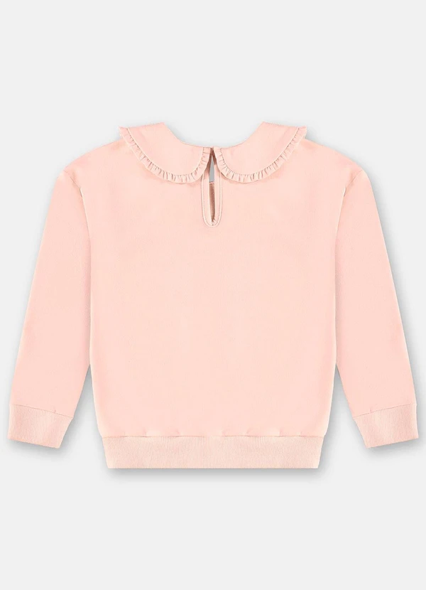 Up Baby - Blusão para Menina em Moletom Rosa 4