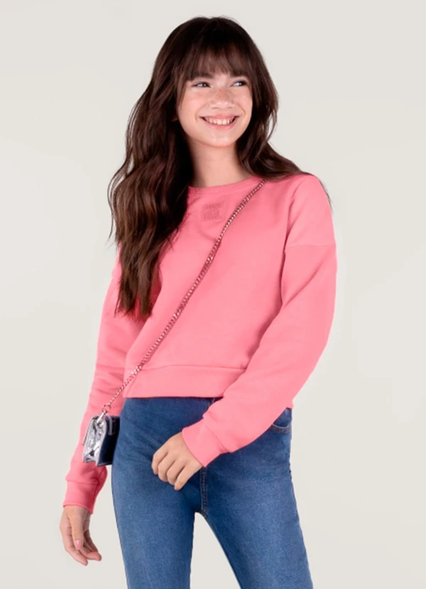 Young Class - Blusão Teen Menina Rosa