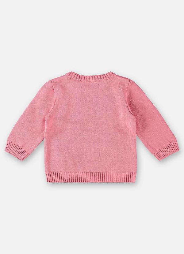 Up Baby - Blusão Tricô Bebê Menina Rosa 4