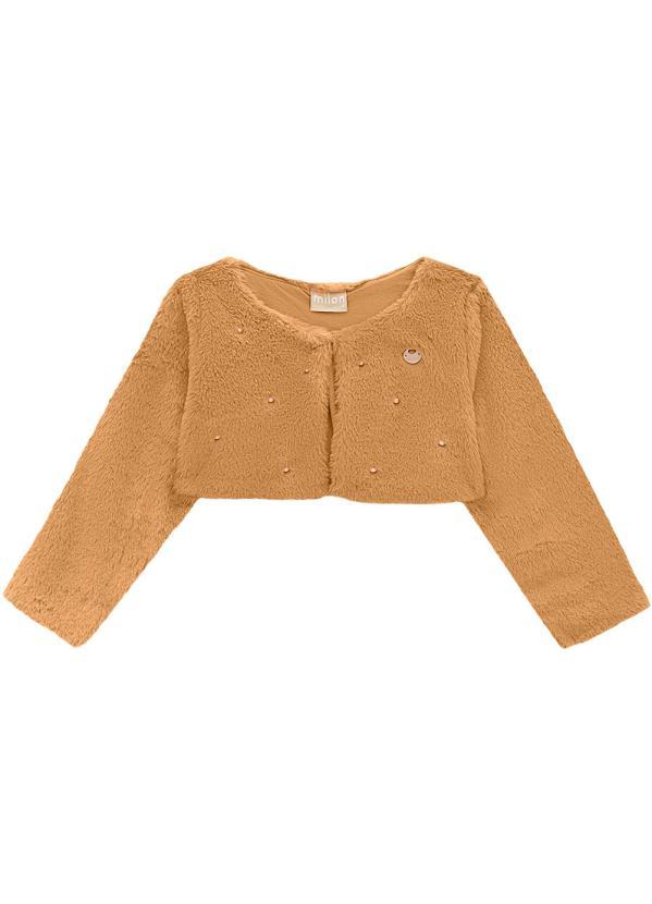 Milon - Bolero Infantil Menina Marrom