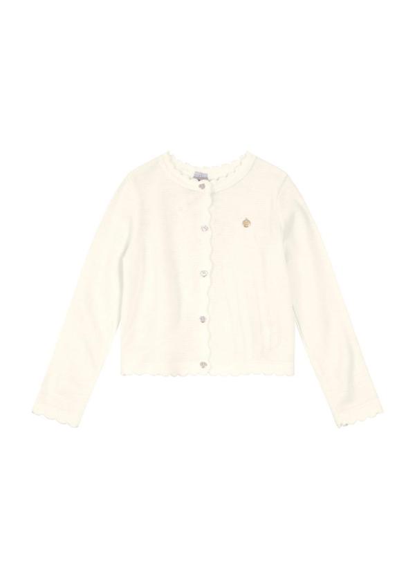 Brandili Mundi - Cardigã Tricô Infantil Menina Natural 3