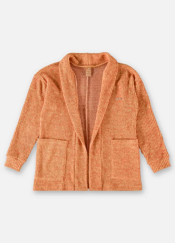 Up Baby - Cardigan Infantil Menina Laranja 3