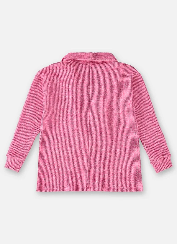 Up Baby - Cardigan em Pu Infantil para Menina Rosa 4