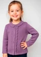 Anadoda - Cardigan Infantil com Babado  Lilas - variação: Lilas