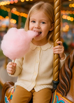 Anadoda - Cardigan Infantil com Babado Off - ANADODA