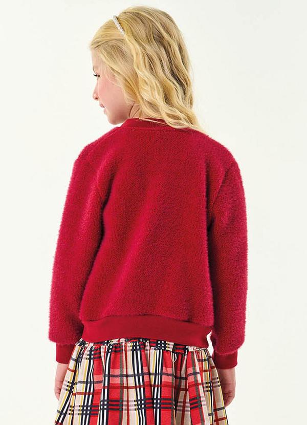 Trick Nick - Cardigan Infantil Feminino Vermelho 2