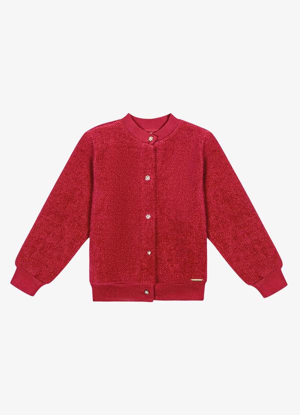 Trick Nick - Cardigan Infantil Feminino Vermelho 4