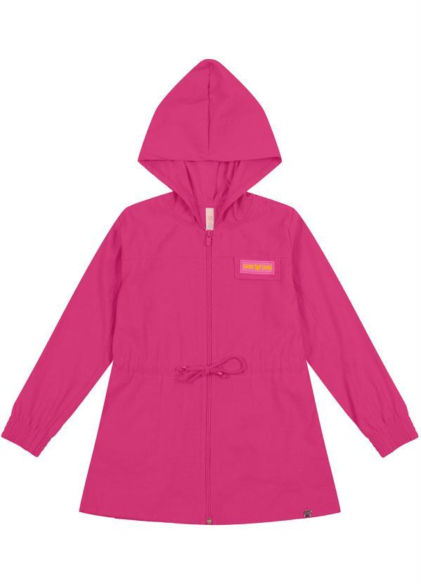 Cativa Kids - Casaco Alongado Infantil Menina Rosa