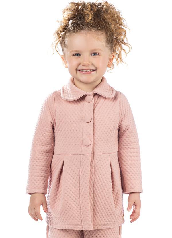 Amada - Casaco Avulso em Malha Matelassê Bege