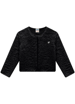 Marlan - Casaco Bebê em Pelo Sherpa Preto - MARLAN