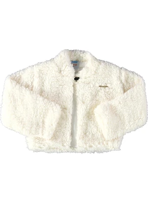 Marlan - Casaco Bebê Menina Pelo Sherpa Baby Bege - MARLAN