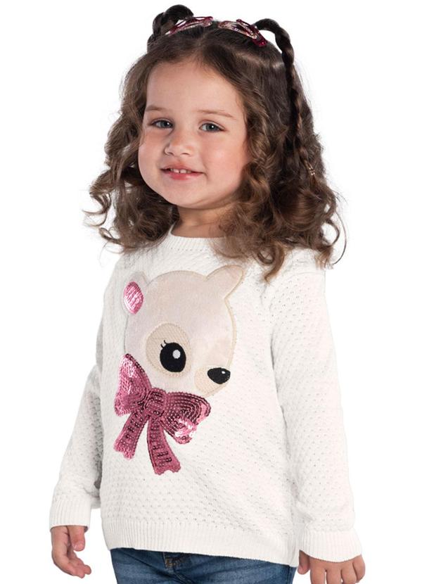 Kyly - Casaco com Bordado Menina Bege