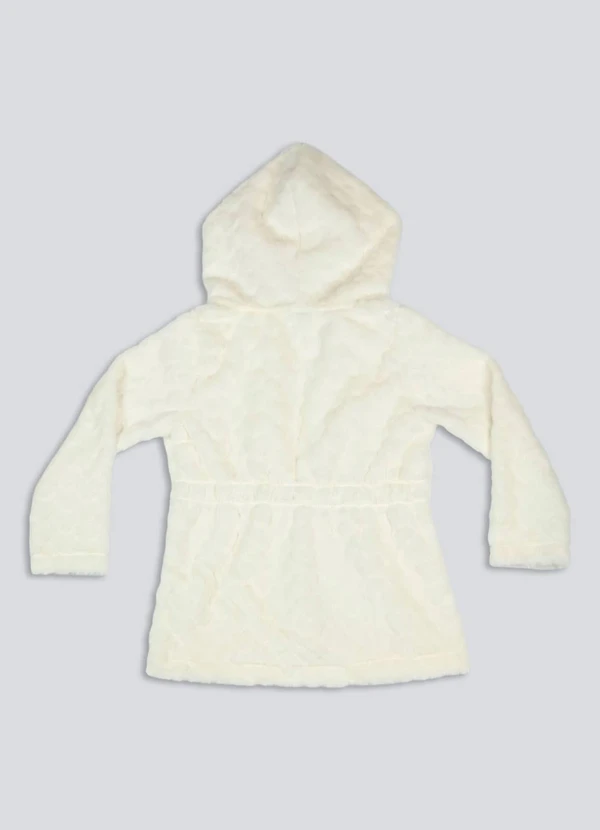 Fakini Kids - Casaco com Capuz de Pelo Bege 2