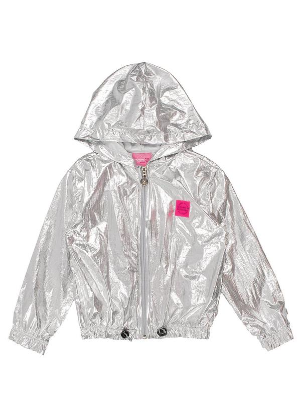 Momi - Casaco Corta Vento Metalizado Prata 1