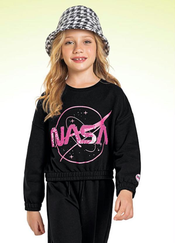 Fakini Kids - Casaco Cropped Preto