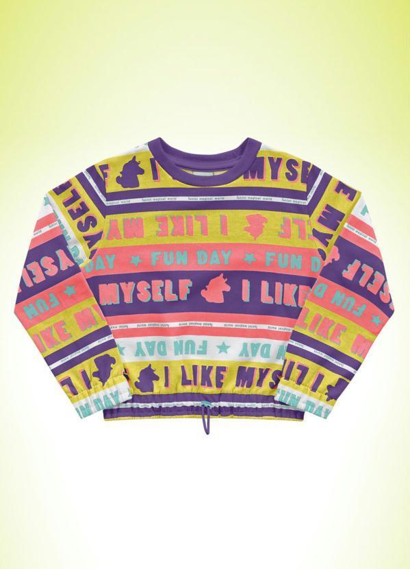 Fakini Kids - Casaco Cropped Roxo