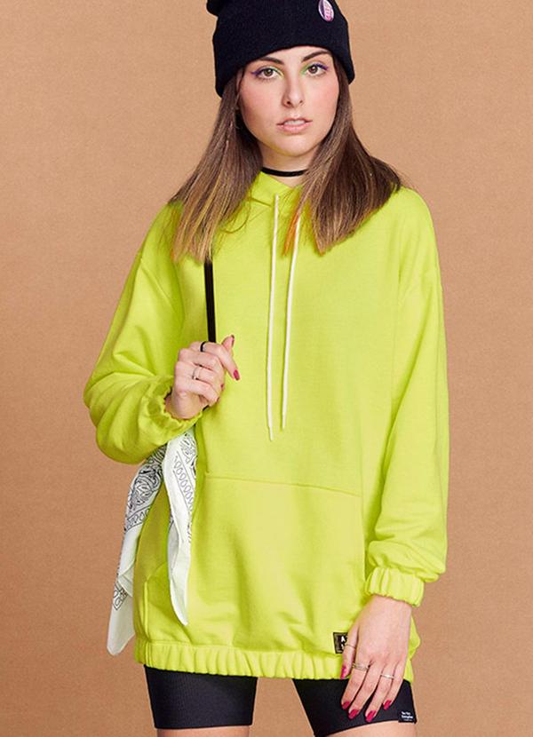 Authoria - Casaco de Moletom Amarelo Neon Amarelo 1