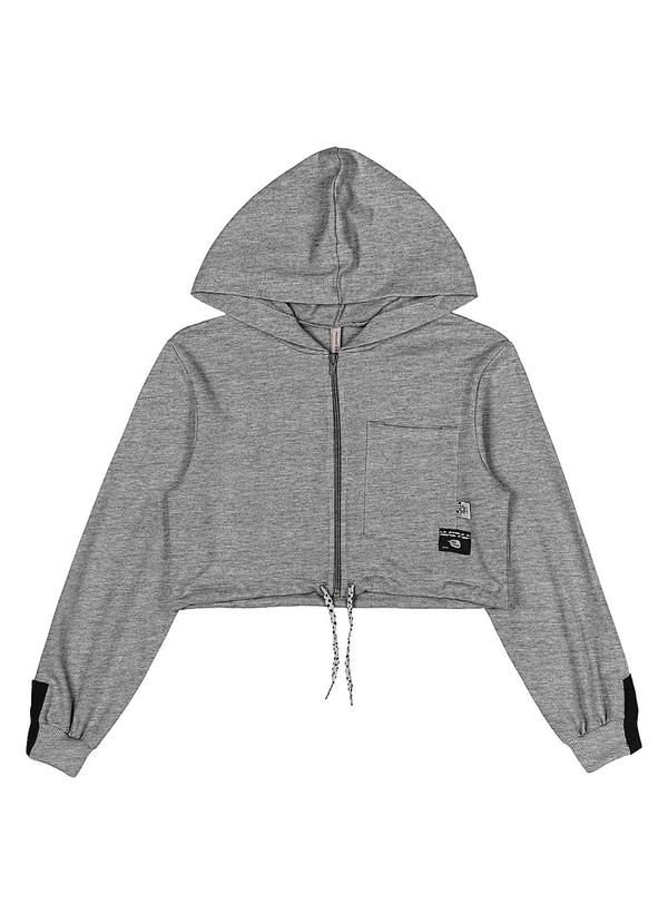 I Am - Casaco de Moletom com Zíper Cinza