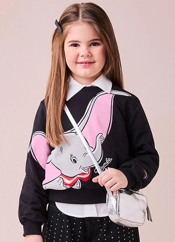 Momi - Casaco de Moletom do Dumbo Preto